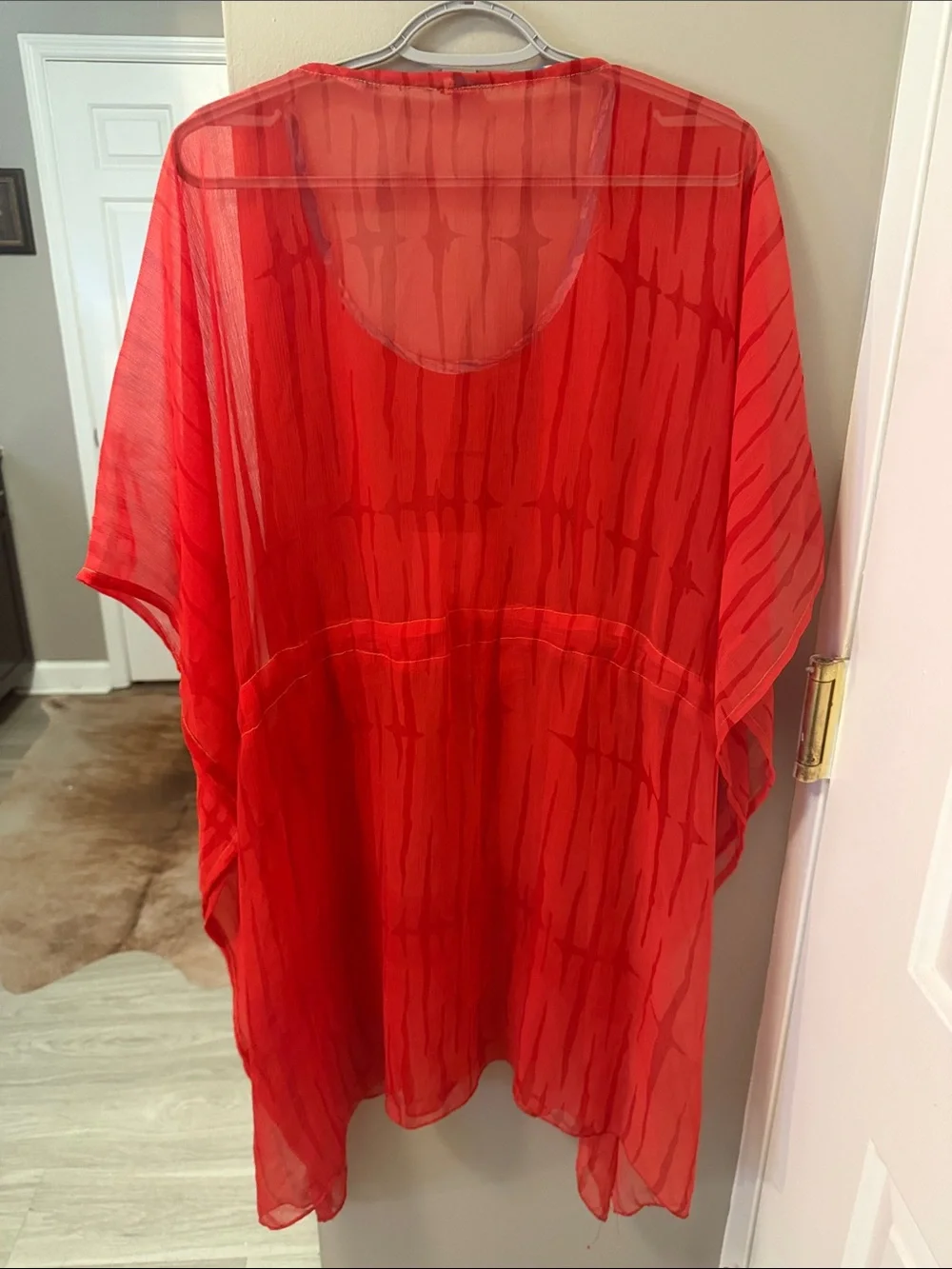 True Rock sheer kaftan swim coverup summer boho layering piece free size/OS